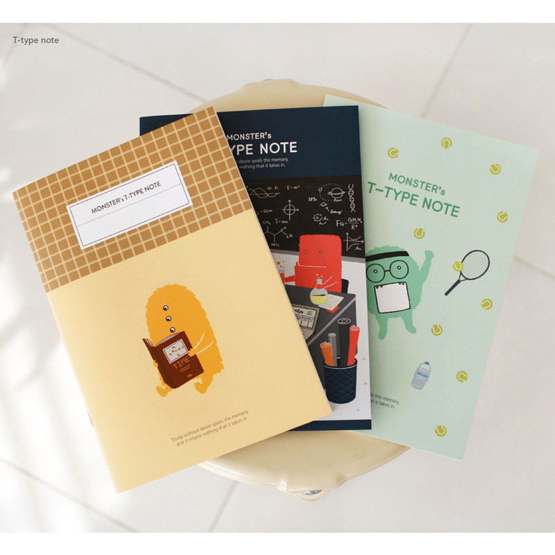 Indigo Monster illustration t-type notebook