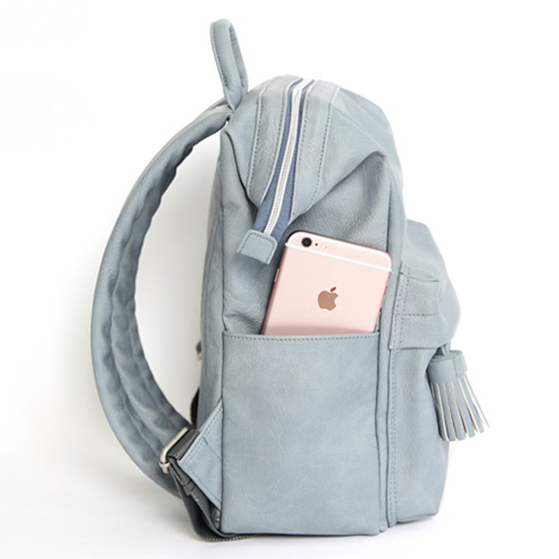 2 side pocket - Monopoly Cratte mini leather backpack