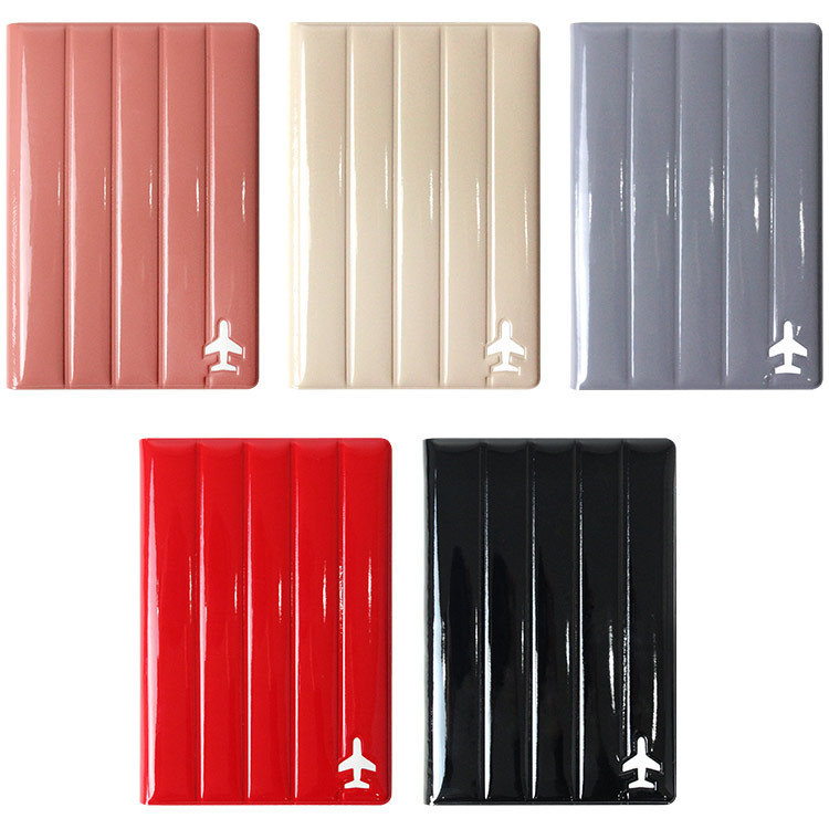 Fenice Airplane enamel RFID blocking small passport cover 