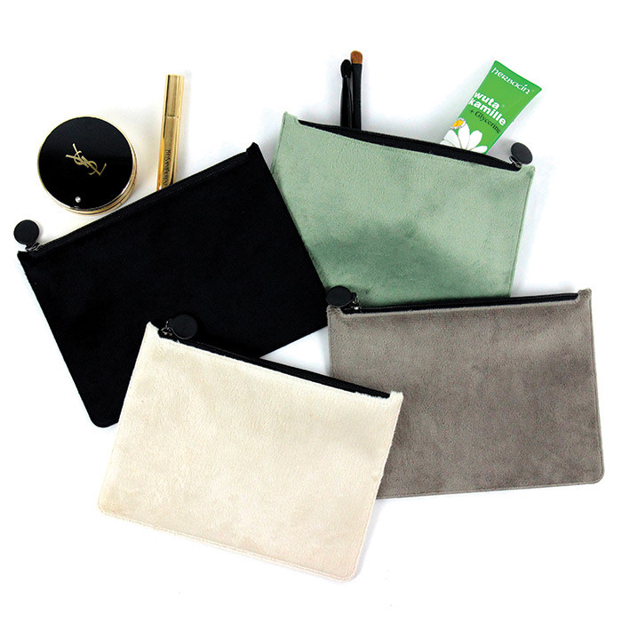 Fenice Seamless fur zipper multi pouch