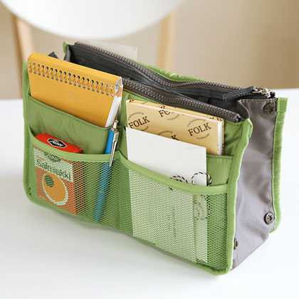 Multi purpose Dual Bag in Bag - apple green
