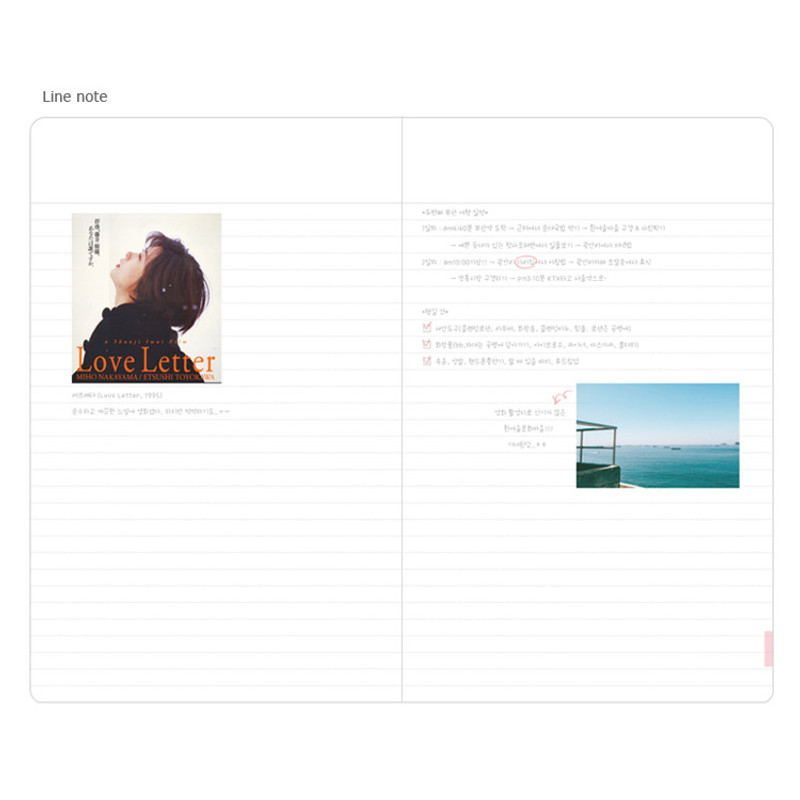 Line note - Positive large undated diary scheduler Line note - Positive large undated diary scheduler