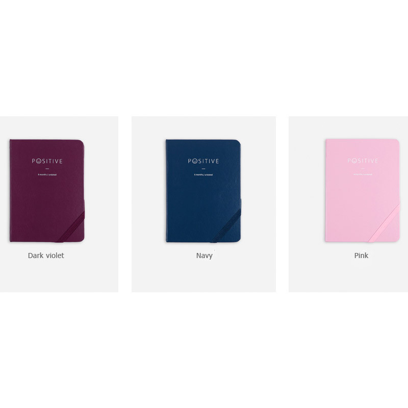 Color of Positive small undated diary scheduler