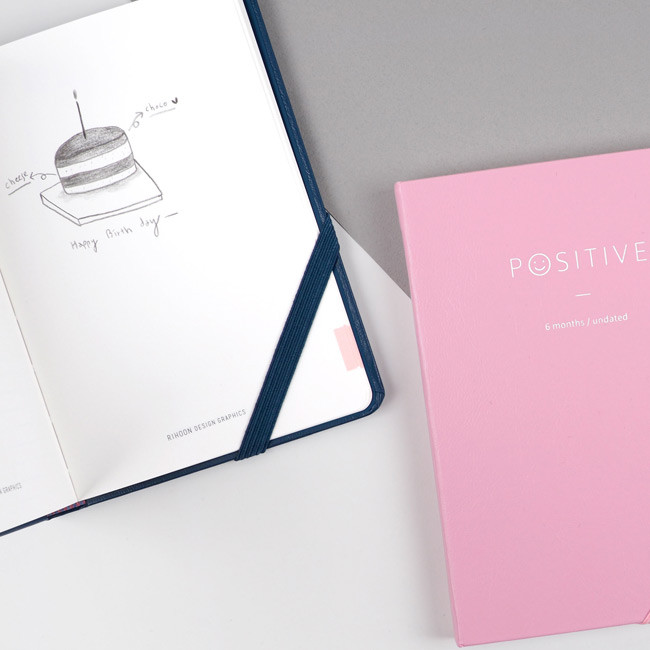 Positive small undated diary scheduler