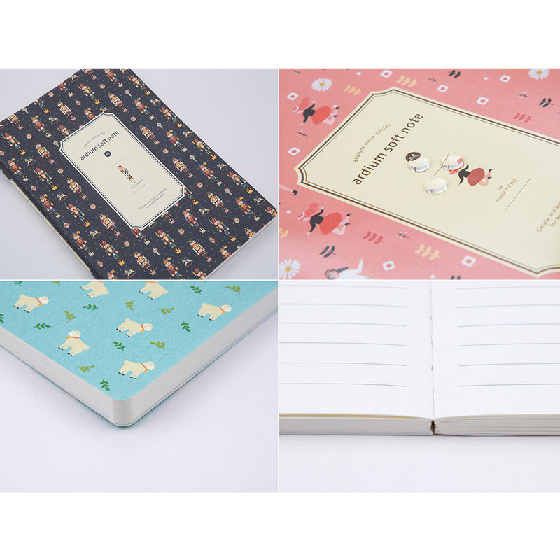 Colorful pattern medium soft lined notebook 