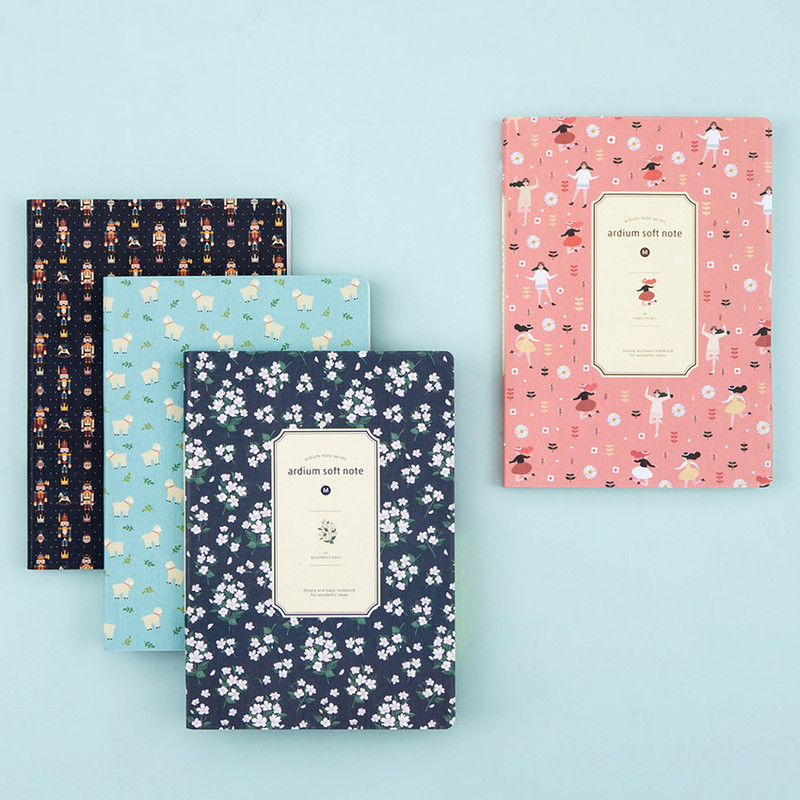 Colorful pattern medium soft lined notebook 