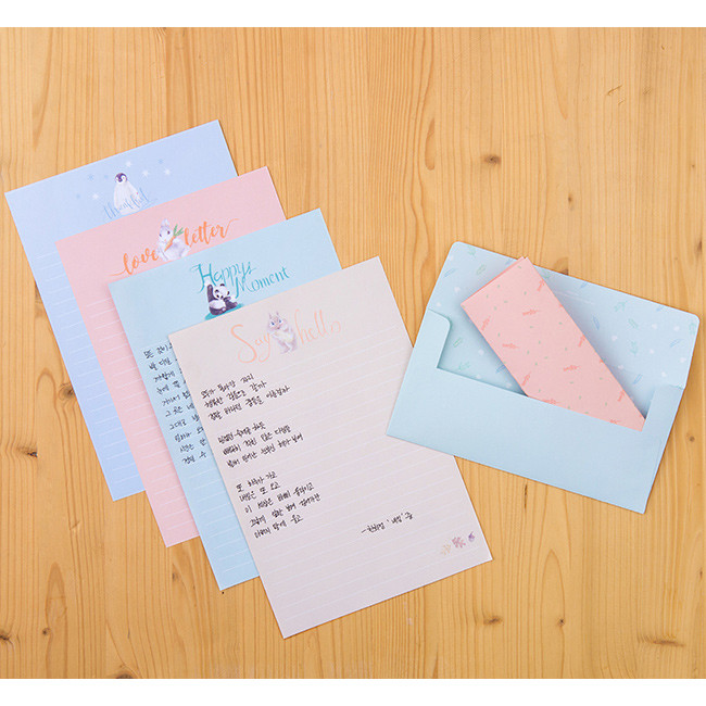Lovely letter paper and envelope set
