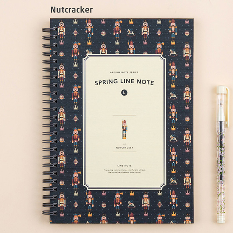 Nutcracker - Wirebound spring lined large notebook