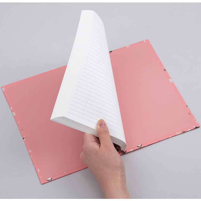 Wirebound spring lined large notebook