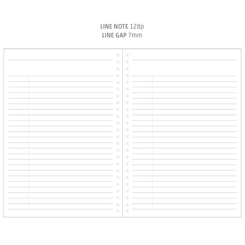 Wirebound spring lined large notebook