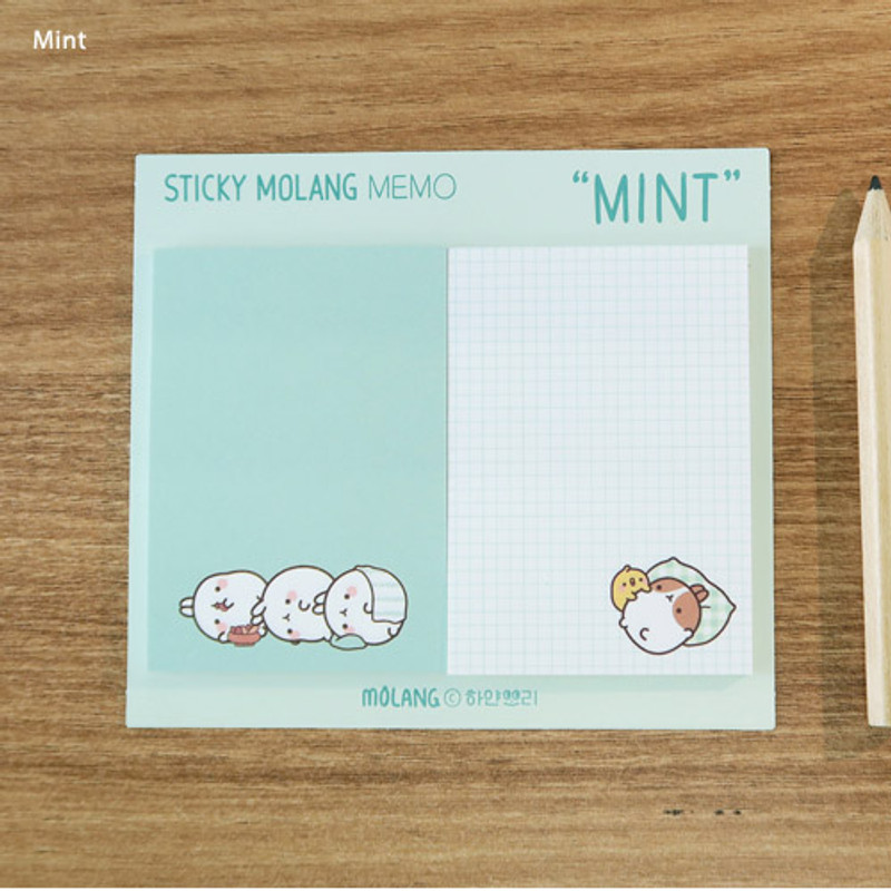 Mint - Molang nemo cute sticky memo note