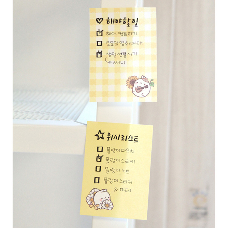 Molang nemo cute sticky memo note