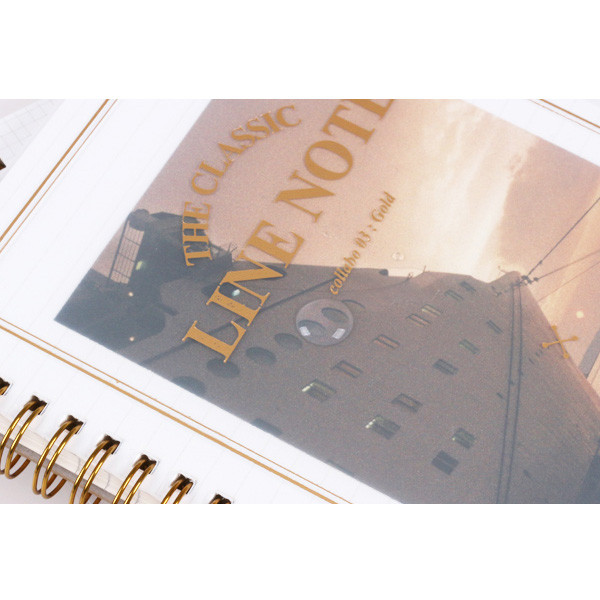 PET Cover - The classic gold spiral notebook