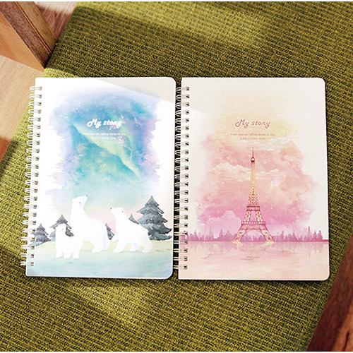 My story spiral cornell lined notebook