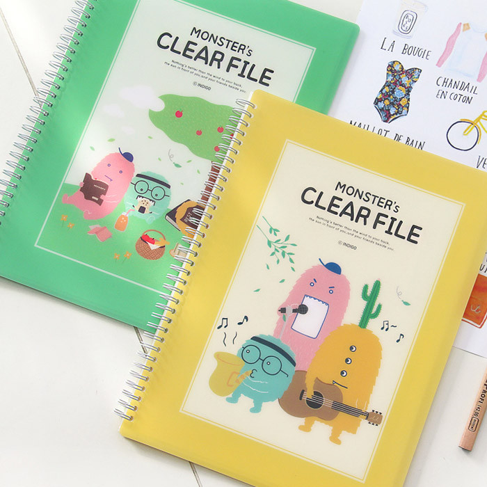 Monster A4 size clear pocket file holder