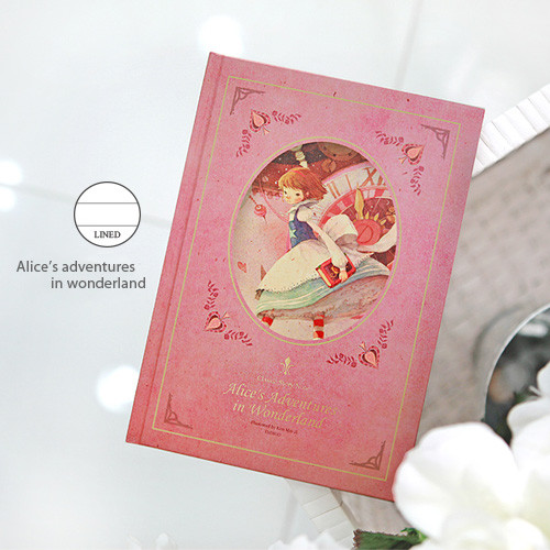 Lined note - Alice's adventures in wonderland