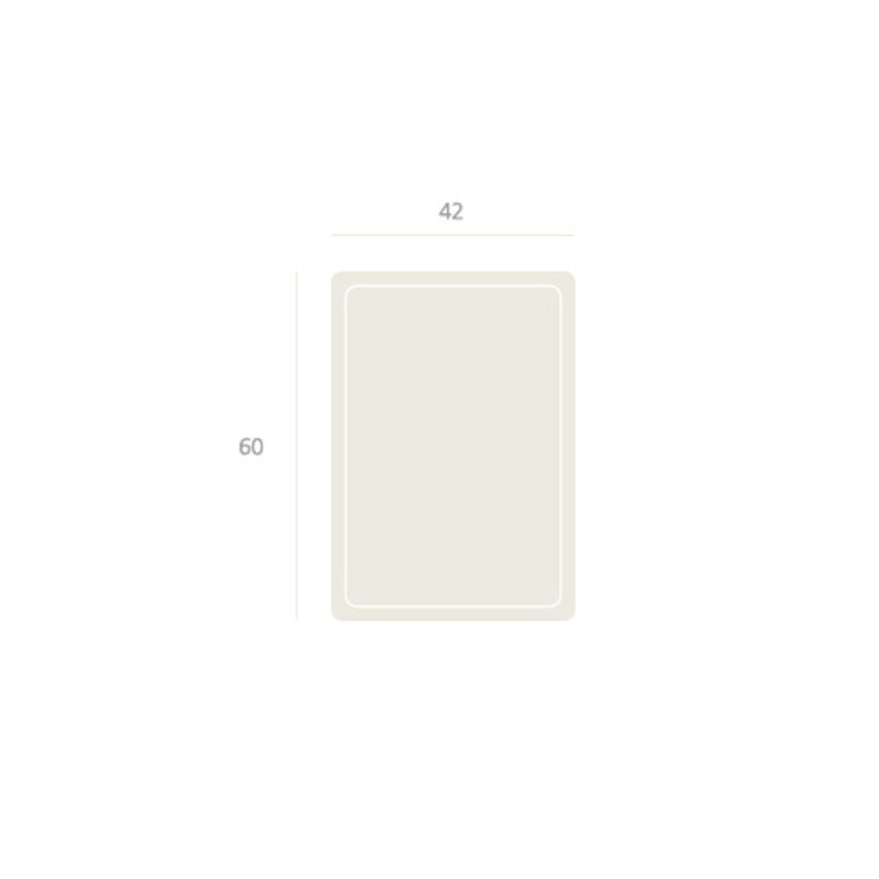 Each sticker size of NACOO Vintage 2 Label Sticker Pack