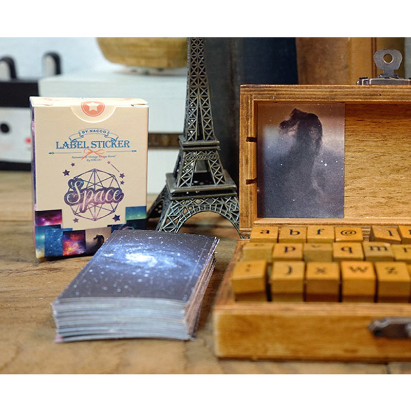 Usage example of NACOO Space Label Sticker Pack Usage example of NACOO Space Label Sticker Pack