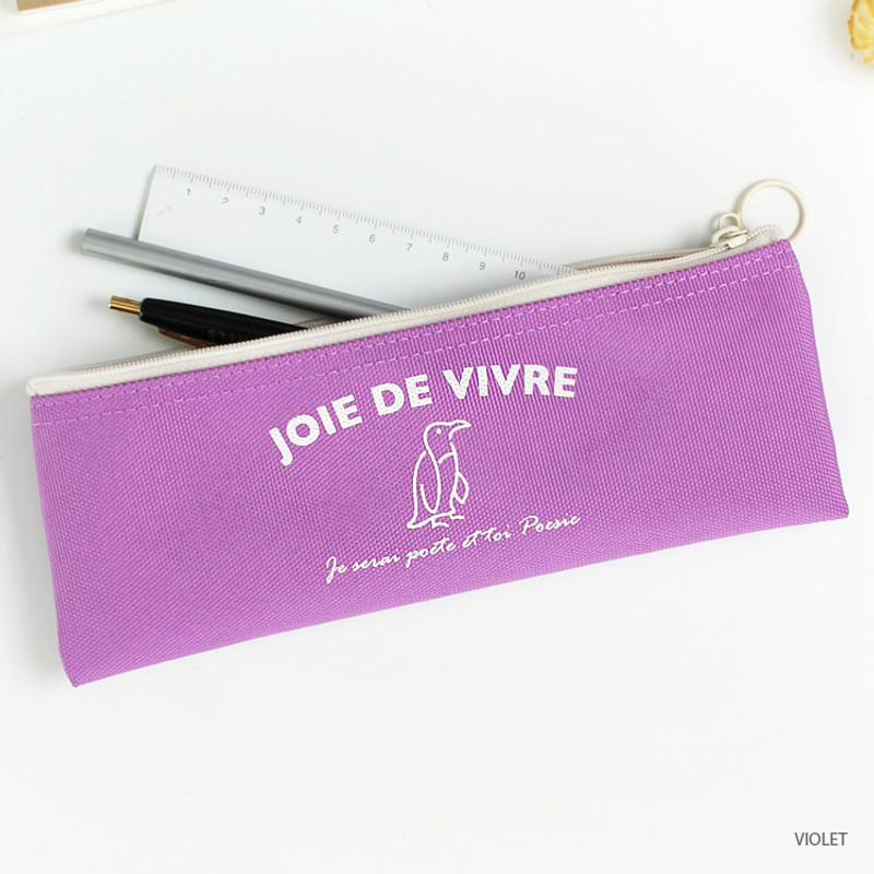 Violet - Joie de vivre zipper pencil case
