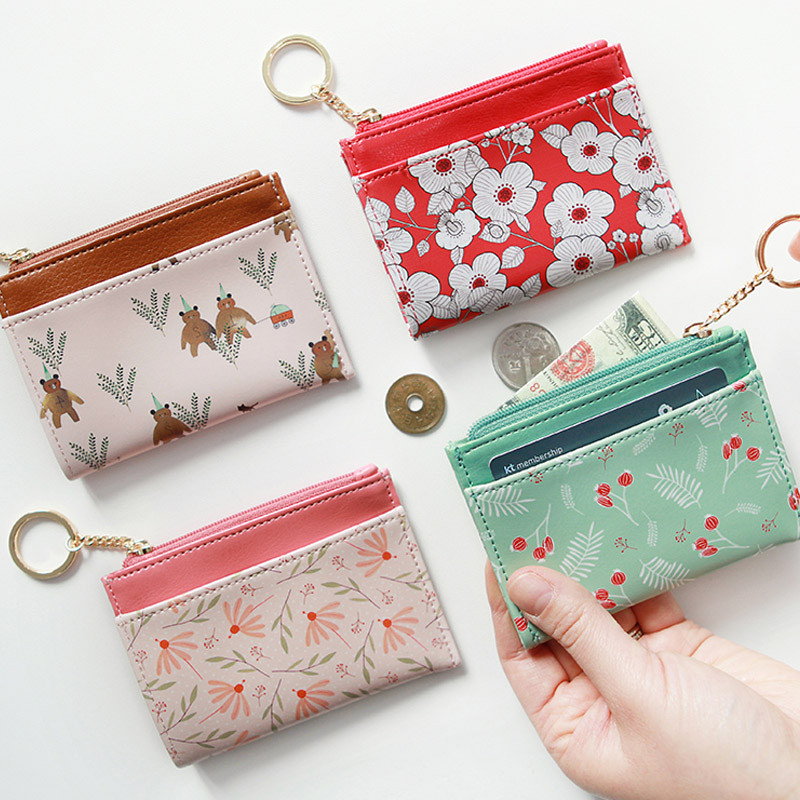 Willow story pattern card case with keyring  Willow story pattern card case with keyring