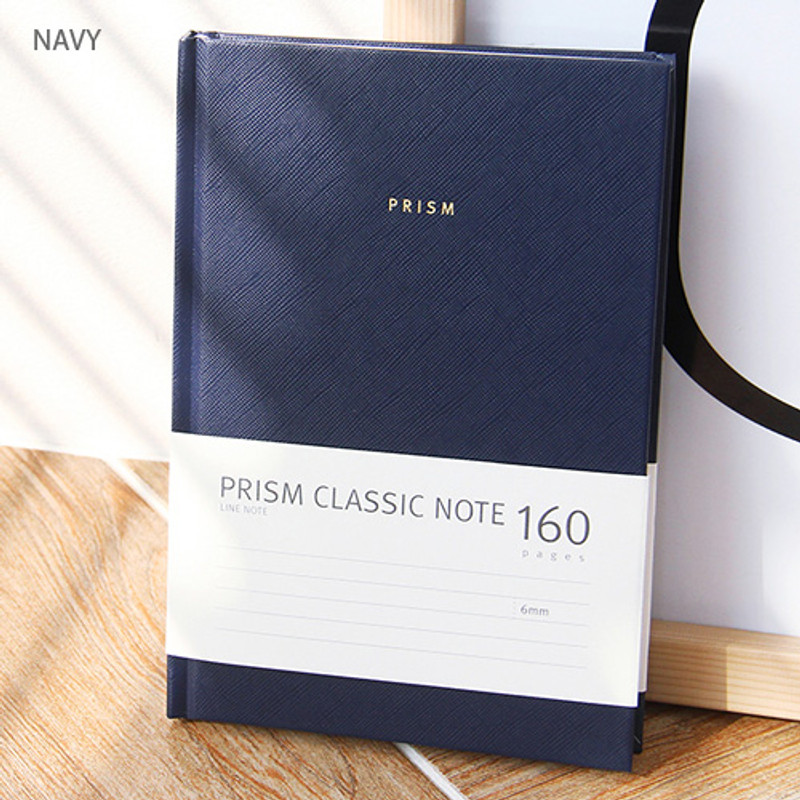 Navy - Prism classic 160 pages lined grid notebook Navy - Prism classic 160 pages lined grid notebook