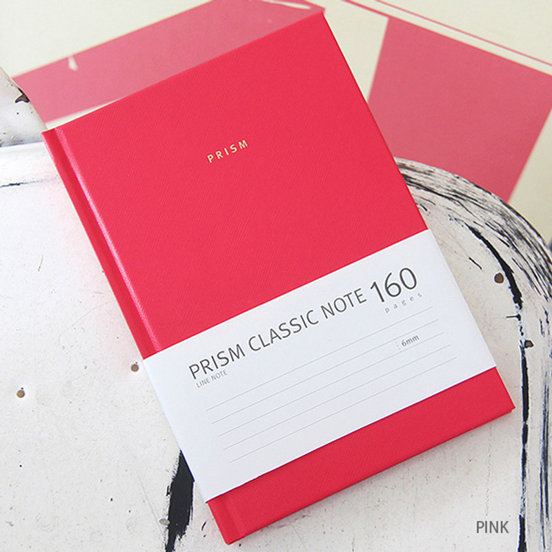 Pink - Prism classic 160 pages lined grid notebook Pink - Prism classic 160 pages lined grid notebook