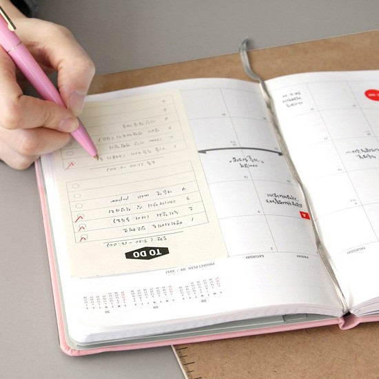 Yellow - Simple to do list sticky notepad