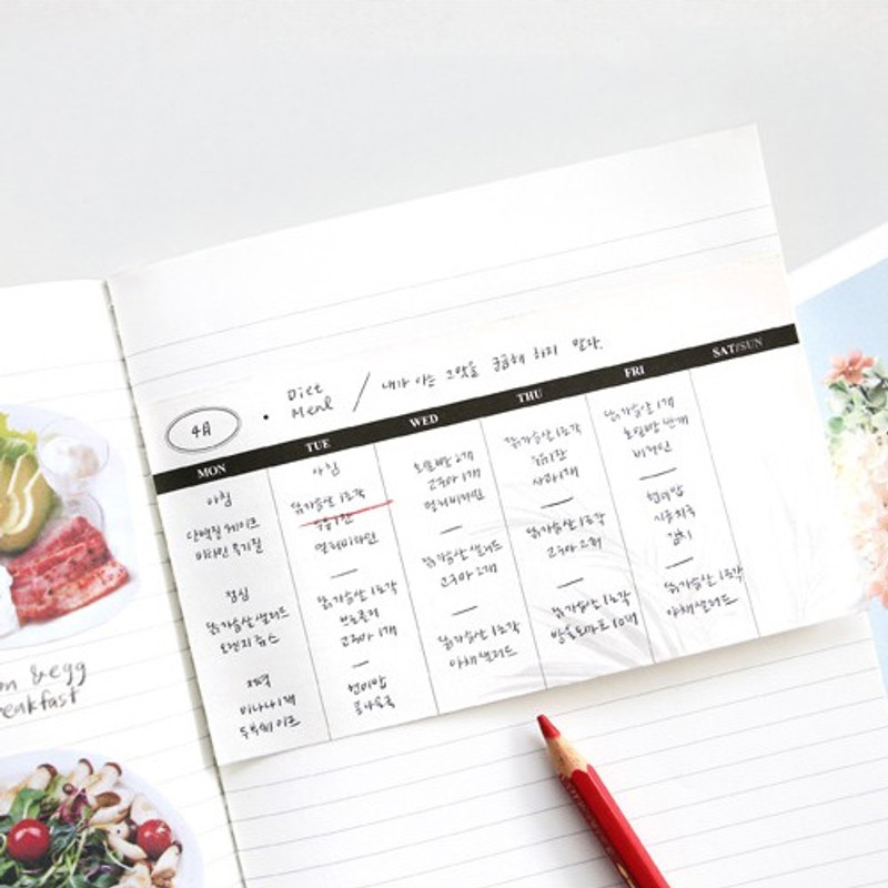 White - Simple sticky weekly planner White - Simple sticky weekly planner