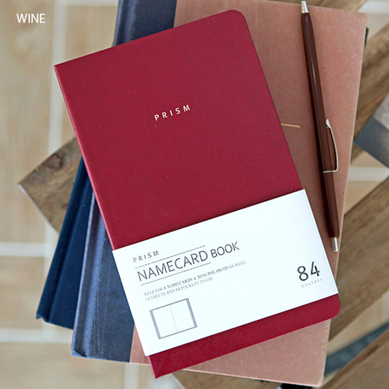 Wine - Prism slip in pocket name card album Wine - Prism slip in pocket name card album