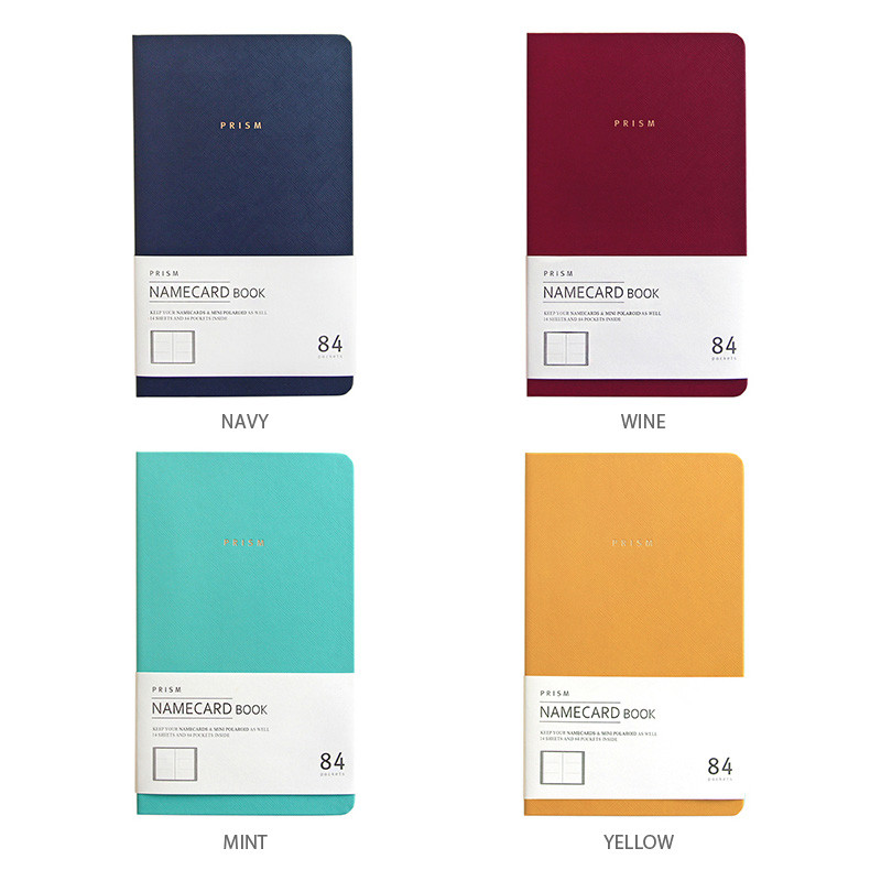 Color of Prism slip in pocket name card album Color of Prism slip in pocket name card album