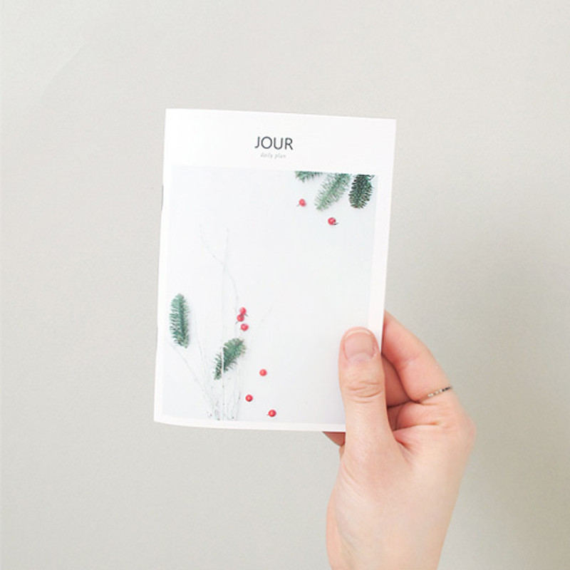 Jour A6 size undated daily planner