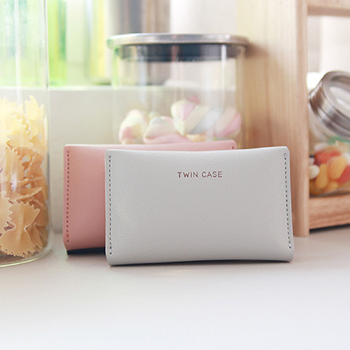Multi purpose twin pocket card case