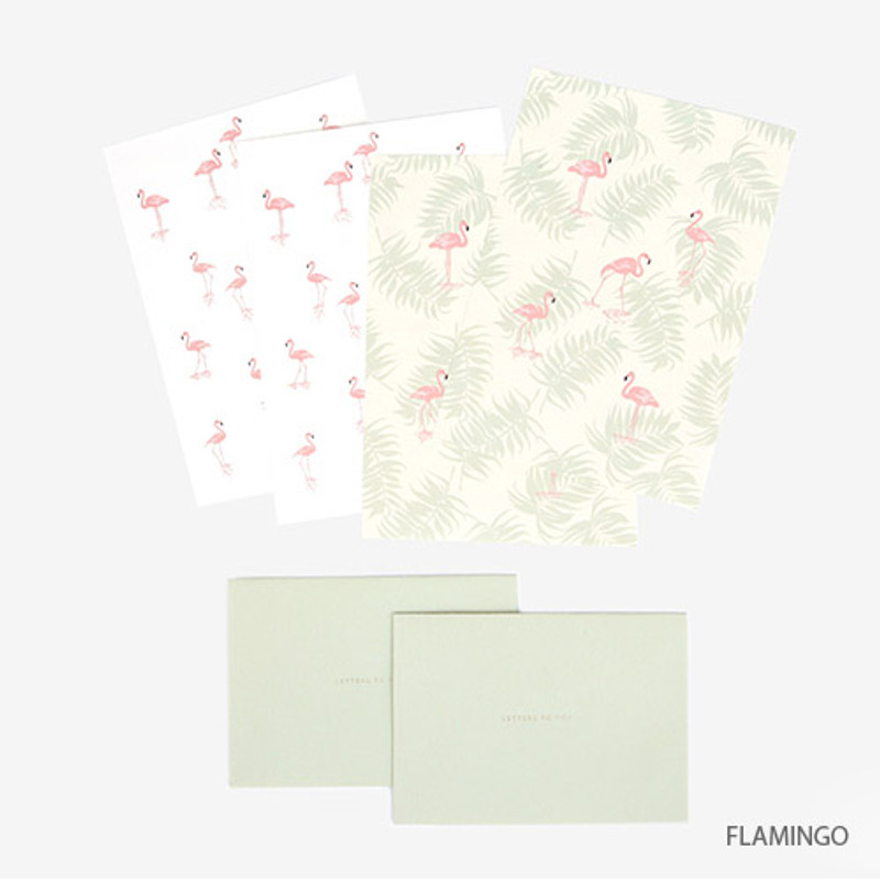 Flaming - Present your heart daily letter paper and envelope set 