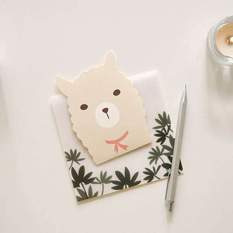 Present your heart animal letter paper and envelope set 