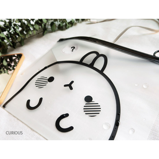 Curious - Molang zip lock large pouch ver2