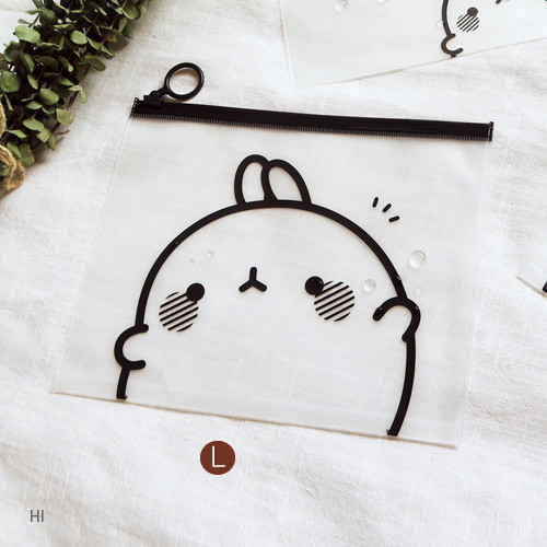 Hi - Molang zip lock large pouch ver2