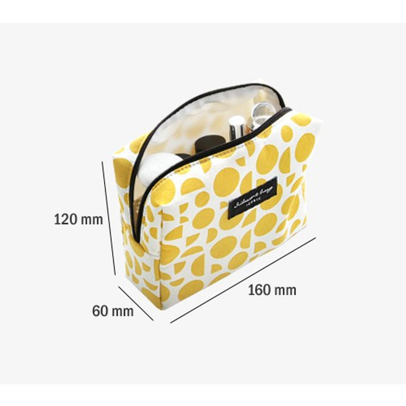 Size of Comely pattern makeup pouch bag Size of Comely pattern makeup pouch bag