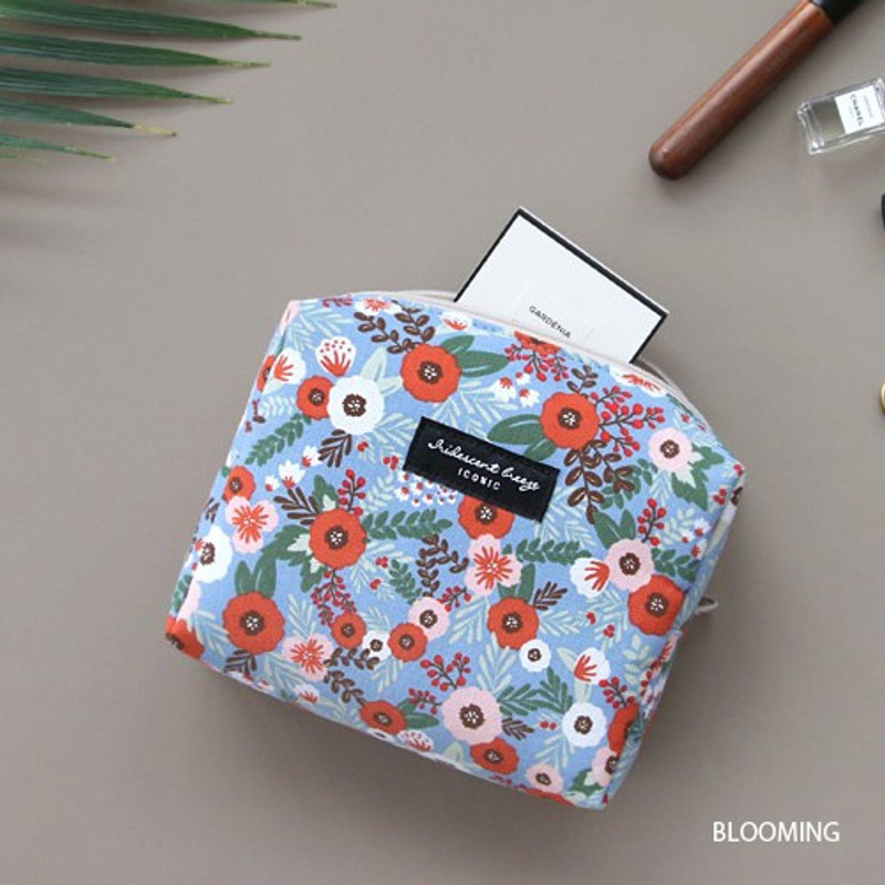 Blooming - Comely pattern makeup pouch bag Blooming - Comely pattern makeup pouch bag