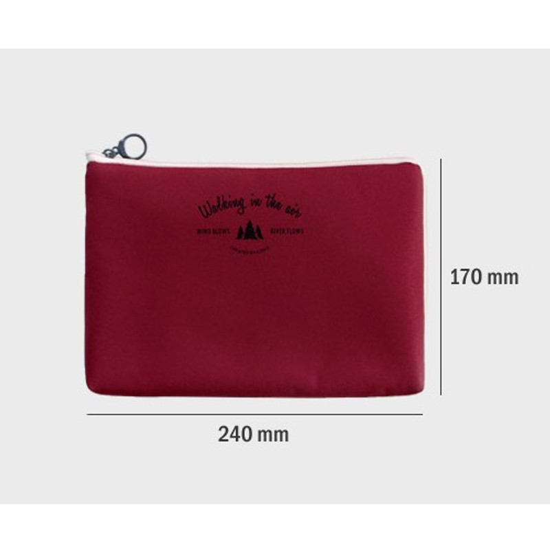 Size of Walking in the air large cable pouch