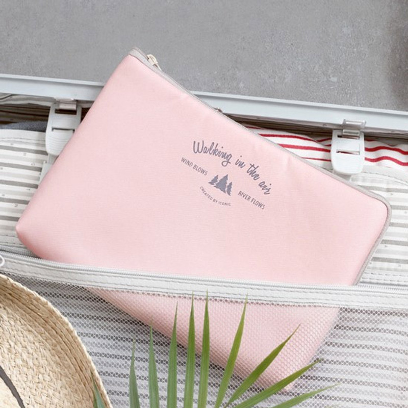 Pink - Walking in the air large cable pouch