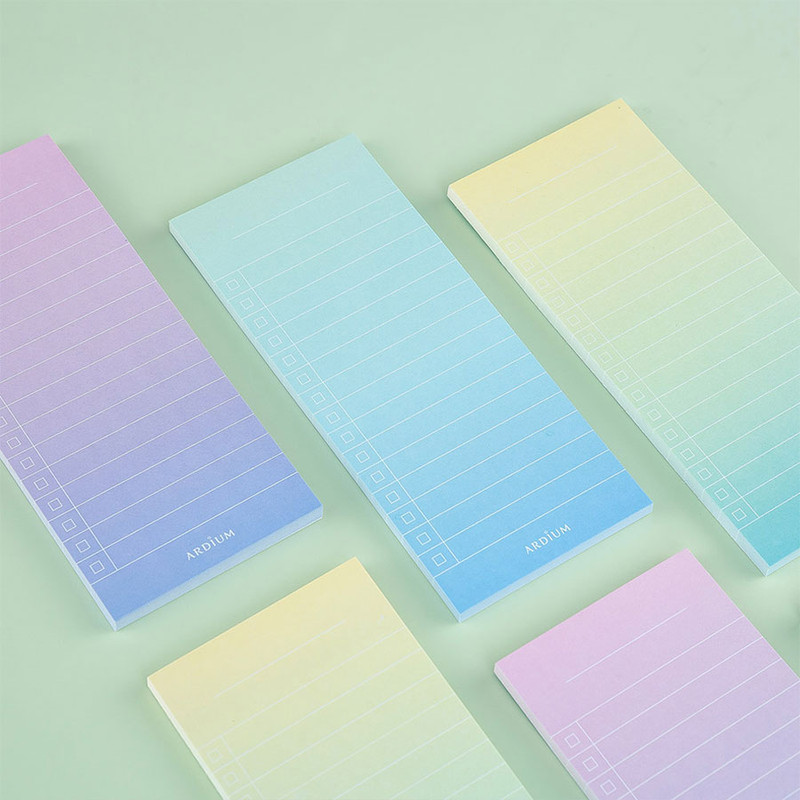 Detail of Colorful Gradation Checklist Sticky Notes