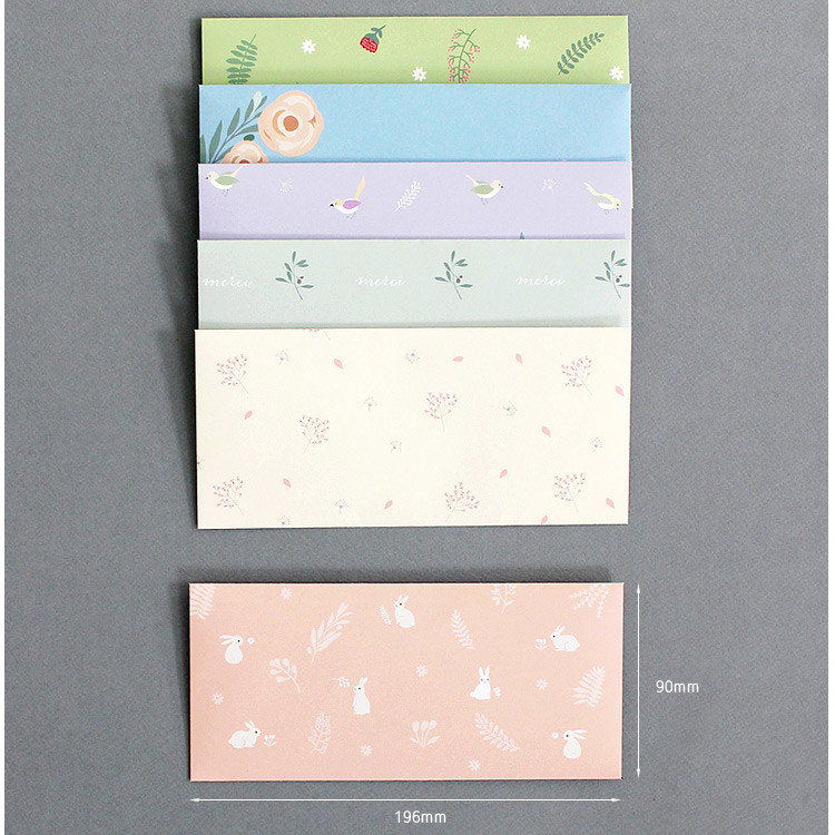 Lovesome gift envelope set horizontal