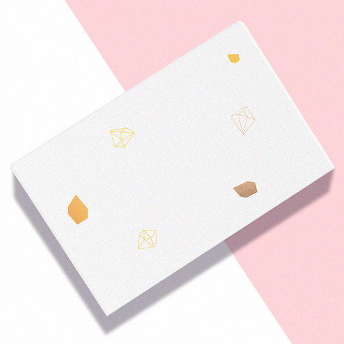 Snow white pattern - Lapis simple paper card case