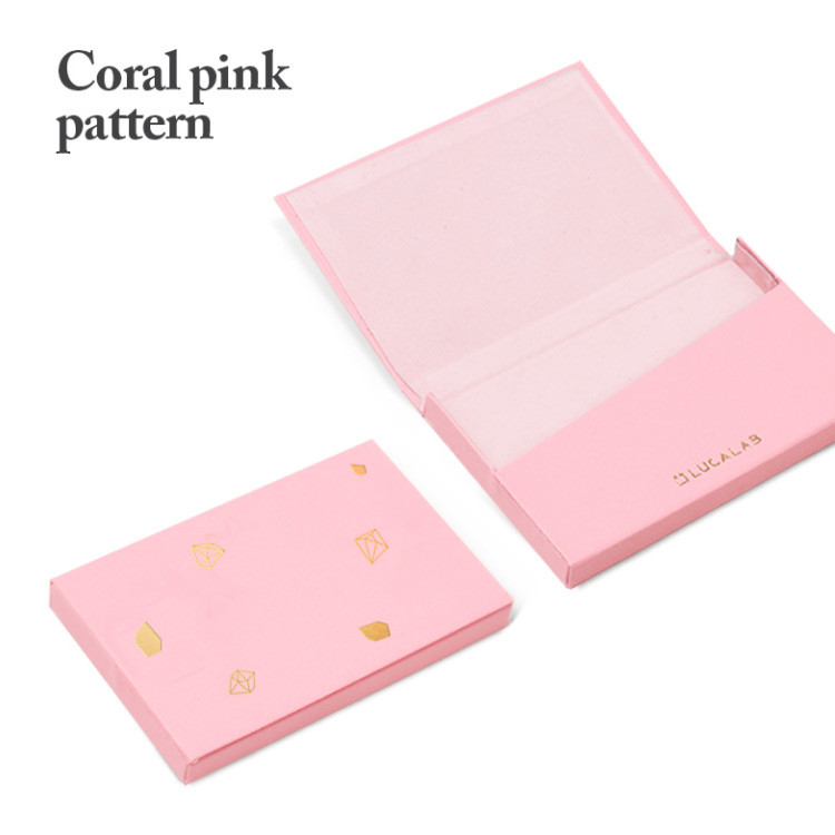 Coral pink pattern - Lapis simple paper card case