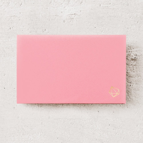 Coral pink - Lapis simple paper card case