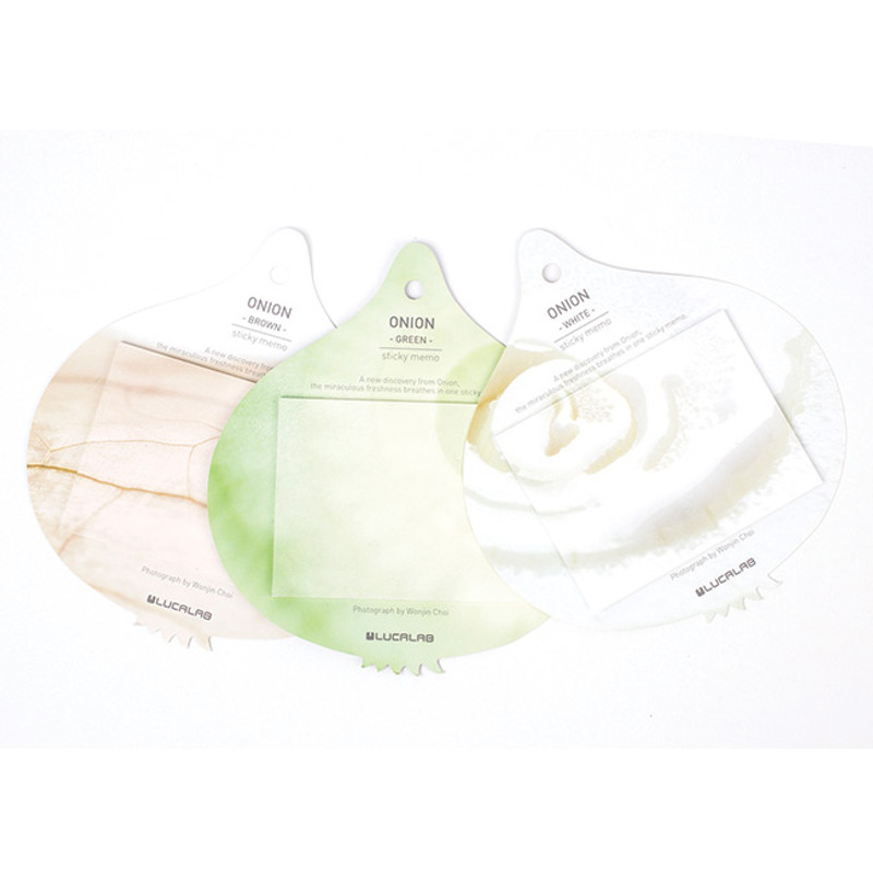 Onion sticky memo notes Onion sticky memo notes