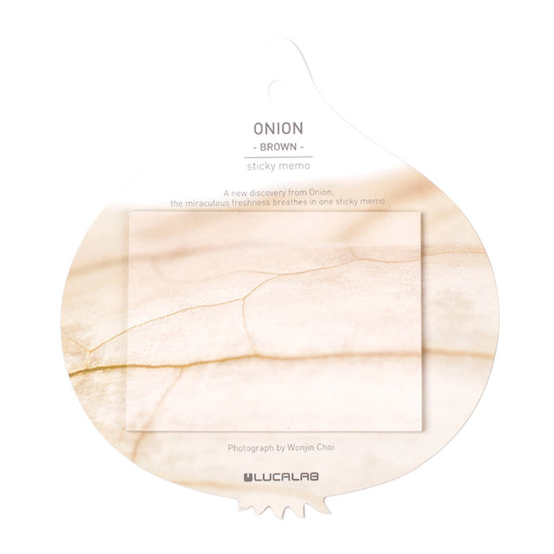 Brown - Onion sticky memo notes Brown - Onion sticky memo notes