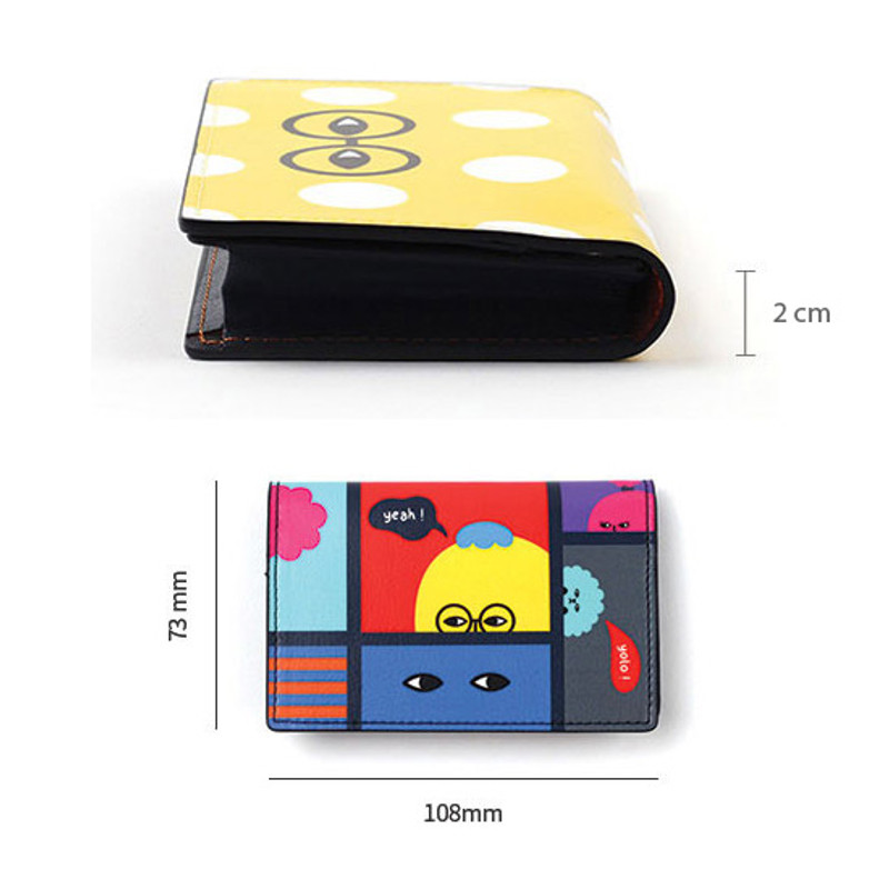 Size of Everymonster small card case wallet