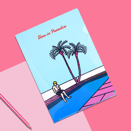 Slow paradise - Lazy lounge retro file folder