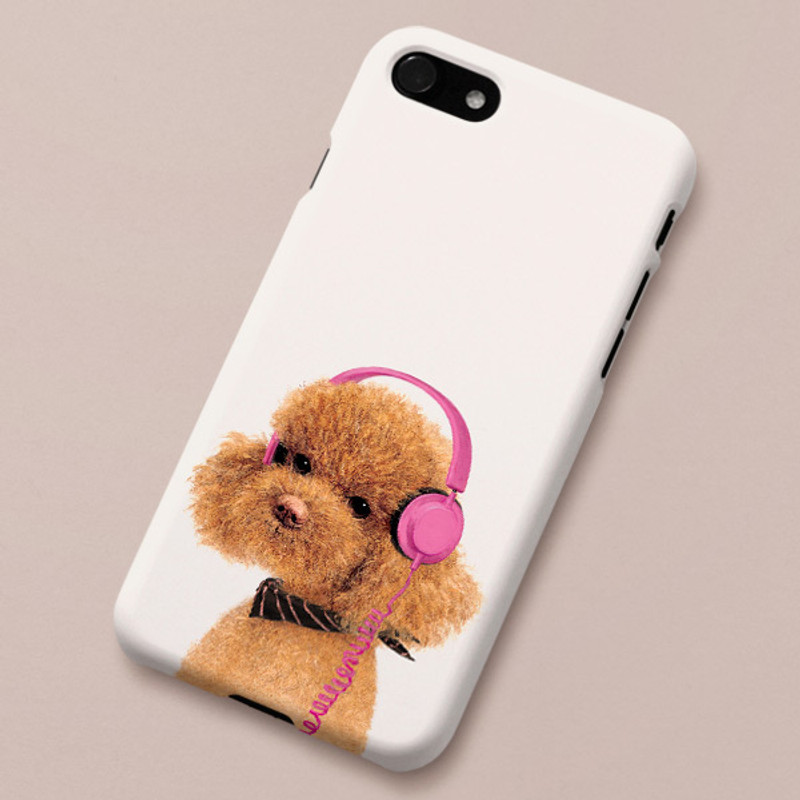 Poodle Amy polycarbonate iPhone case
